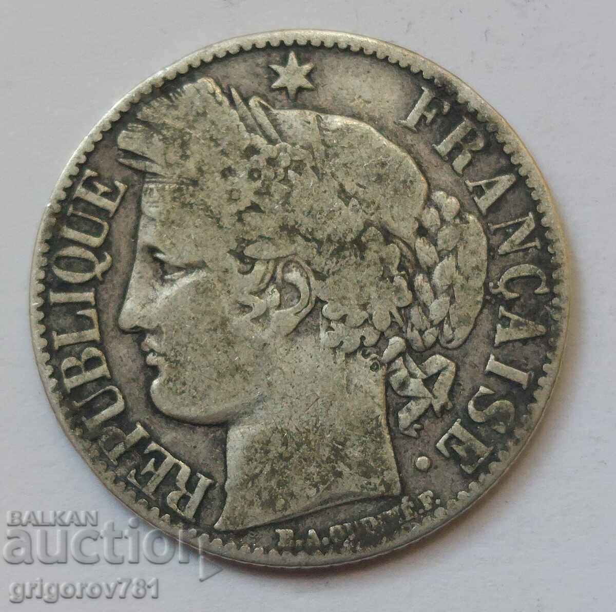 1 Franc Silver France 1871 A - Silver Coin #34