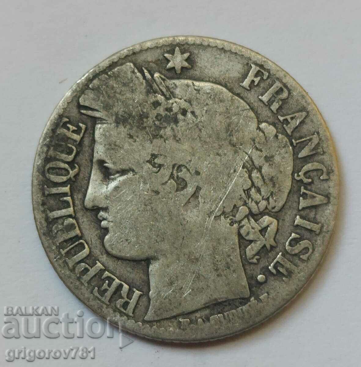 1 франк сребро Франция 1871 A -  сребърна монета №35