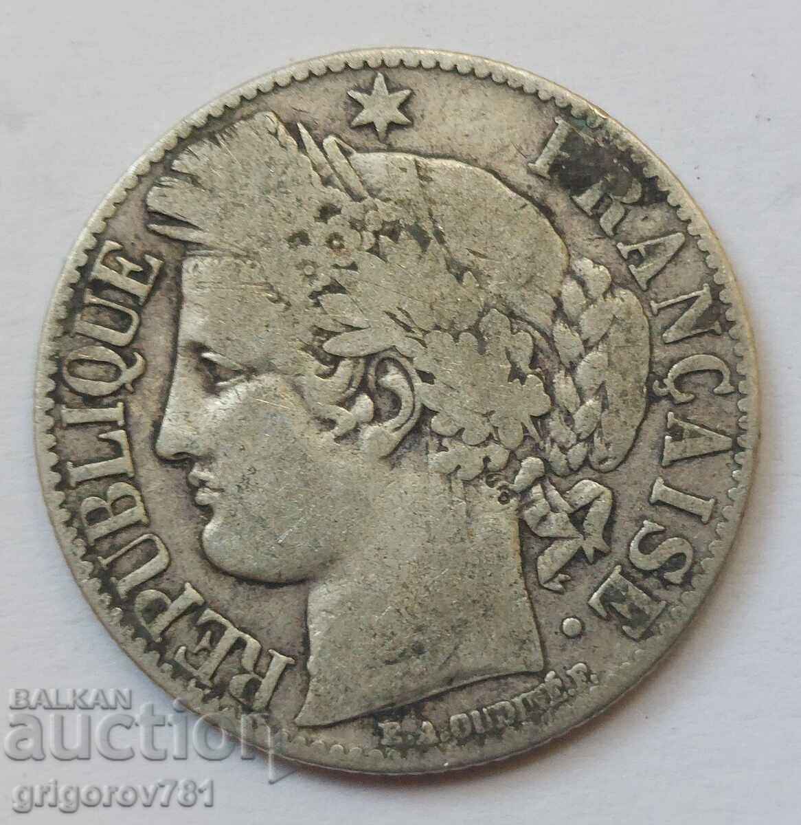 1 франк сребро Франция 1881 A -  сребърна монета №37