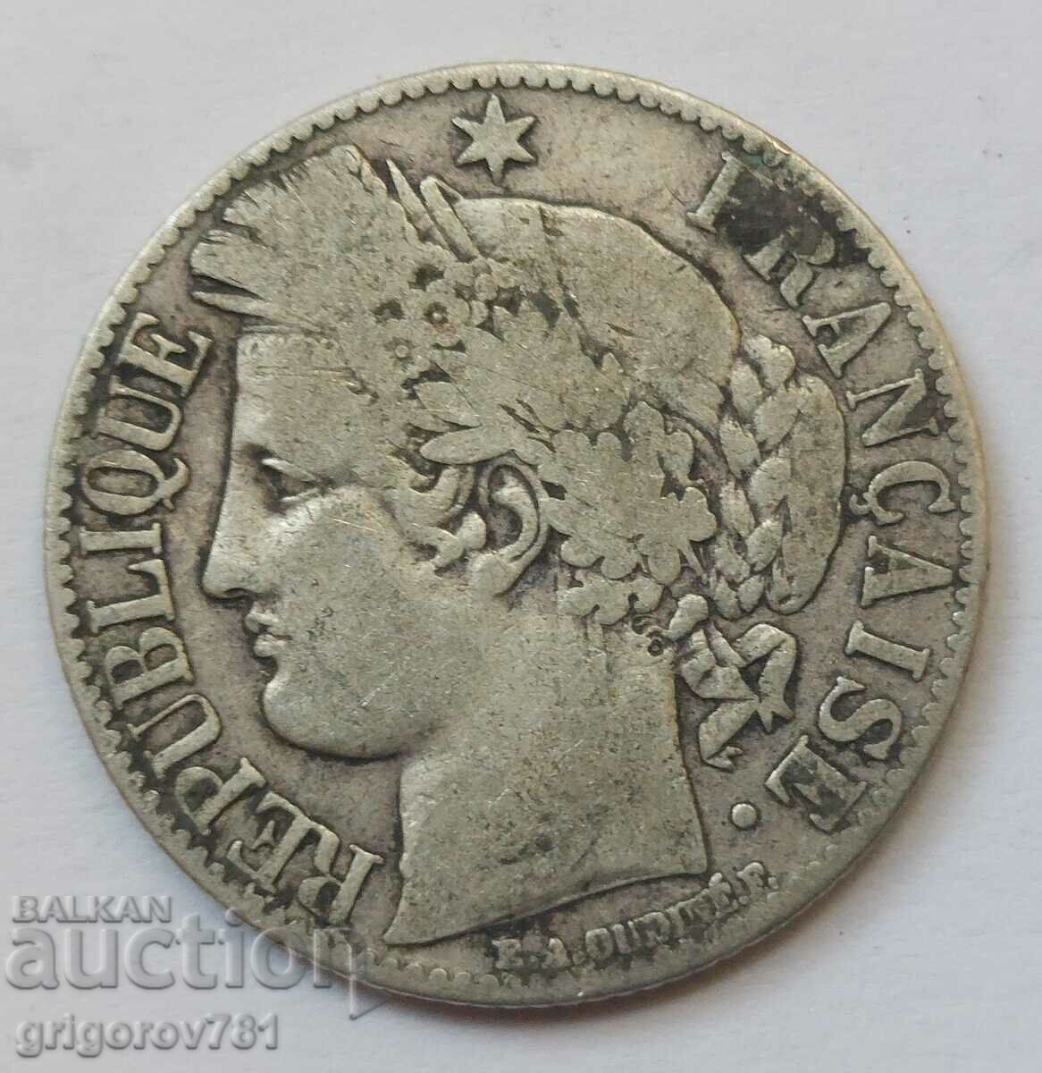 1 Franc Silver France 1881 A - Silver Coin #37