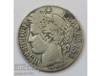 1 Franc Silver France 1881 A - Silver Coin #37