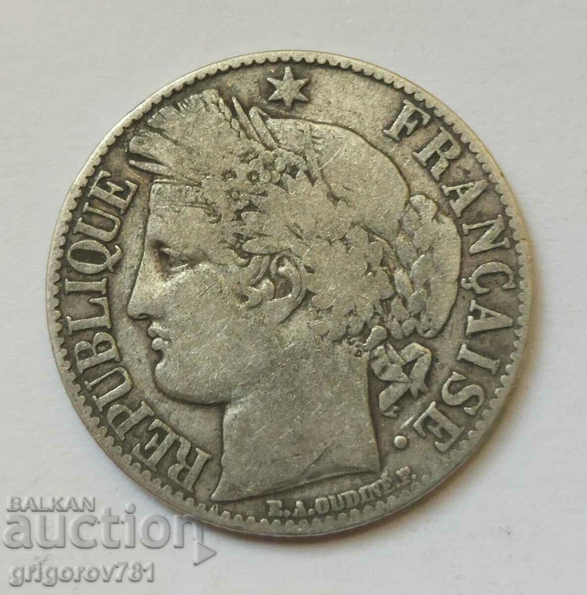 Ασήμι 1 φράγκου Γαλλία 1881 A - Ασημένιο νόμισμα #40