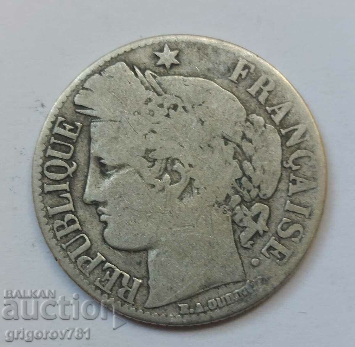 1 Franc Silver France 1872 K - Silver Coin #42
