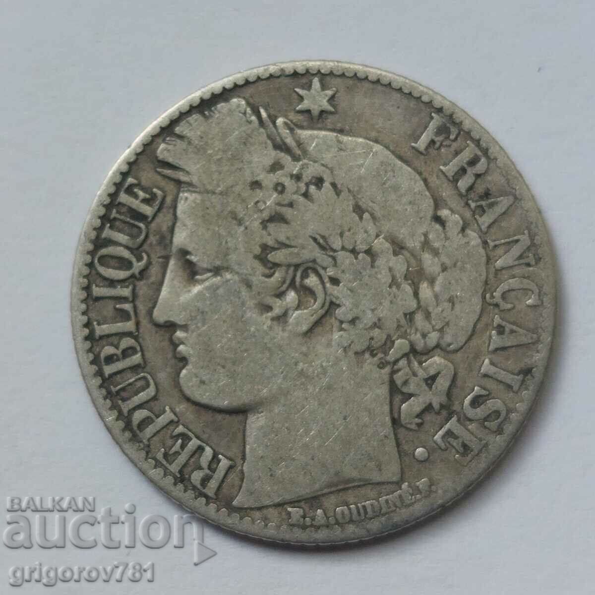 1 Franc Silver France 1872 A - Silver Coin #44