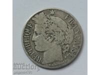 1 франк сребро Франция 1872 A -  сребърна монета №44