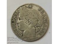1 франк сребро Франция 1872 A -  сребърна монета №45