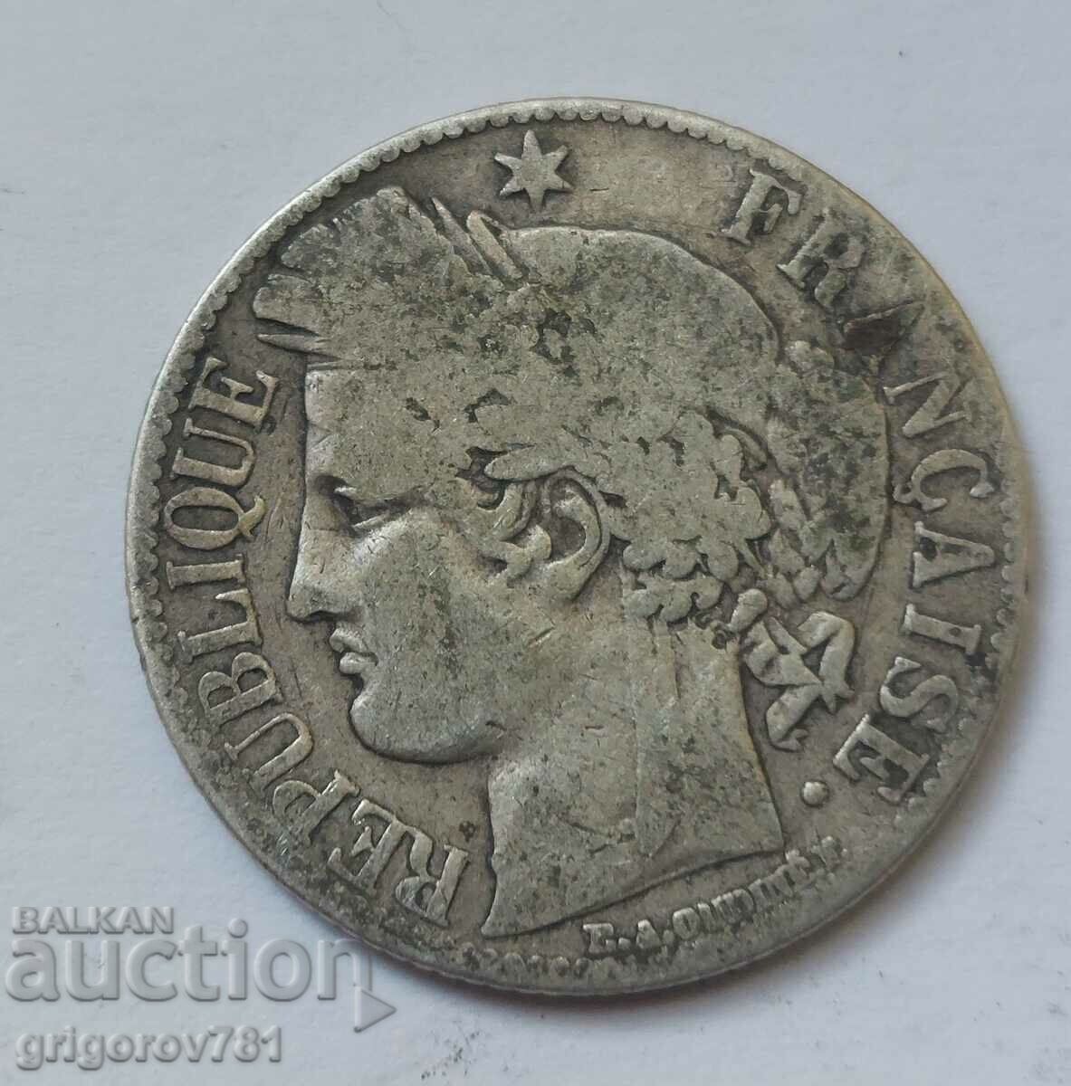 1 Franc Silver France 1872 A - Silver Coin #46