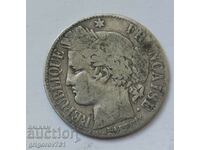 1 франк сребро Франция 1872 A -  сребърна монета №46