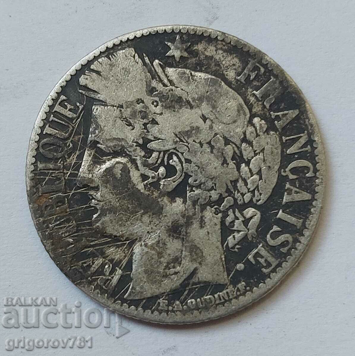 1 Franc Silver France 1872 A - Silver Coin #47