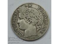 1 франк сребро Франция 1872 A -  сребърна монета №48