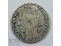 1 франк сребро Франция 1872 K -  сребърна монета №49