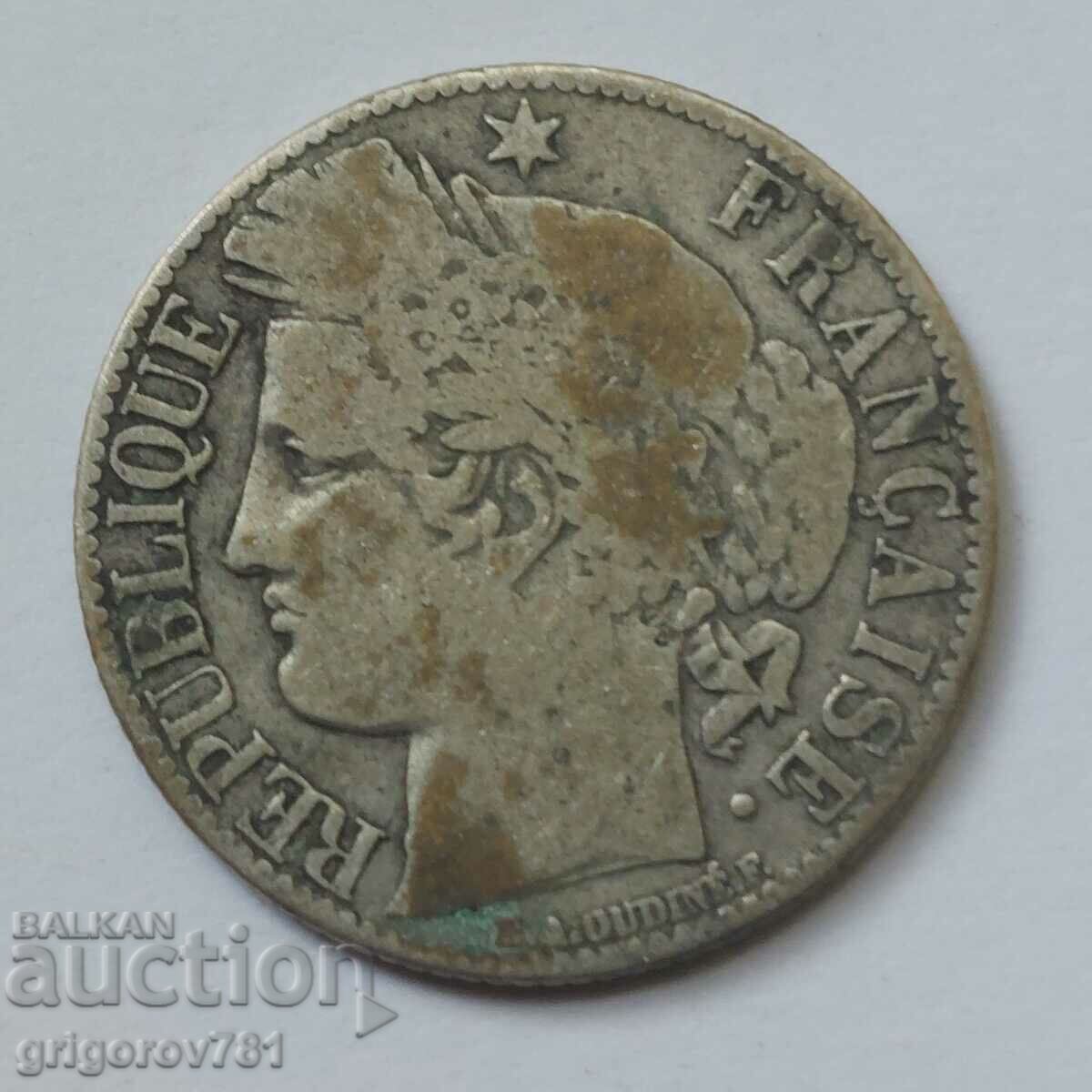 1 франк сребро Франция 1872 K -  сребърна монета №50