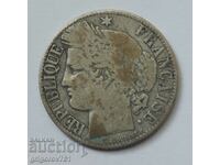 1 франк сребро Франция 1872 K -  сребърна монета №50