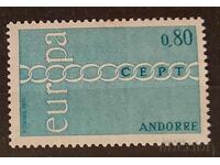 French Andorra 1971 Europe CEPT MNH