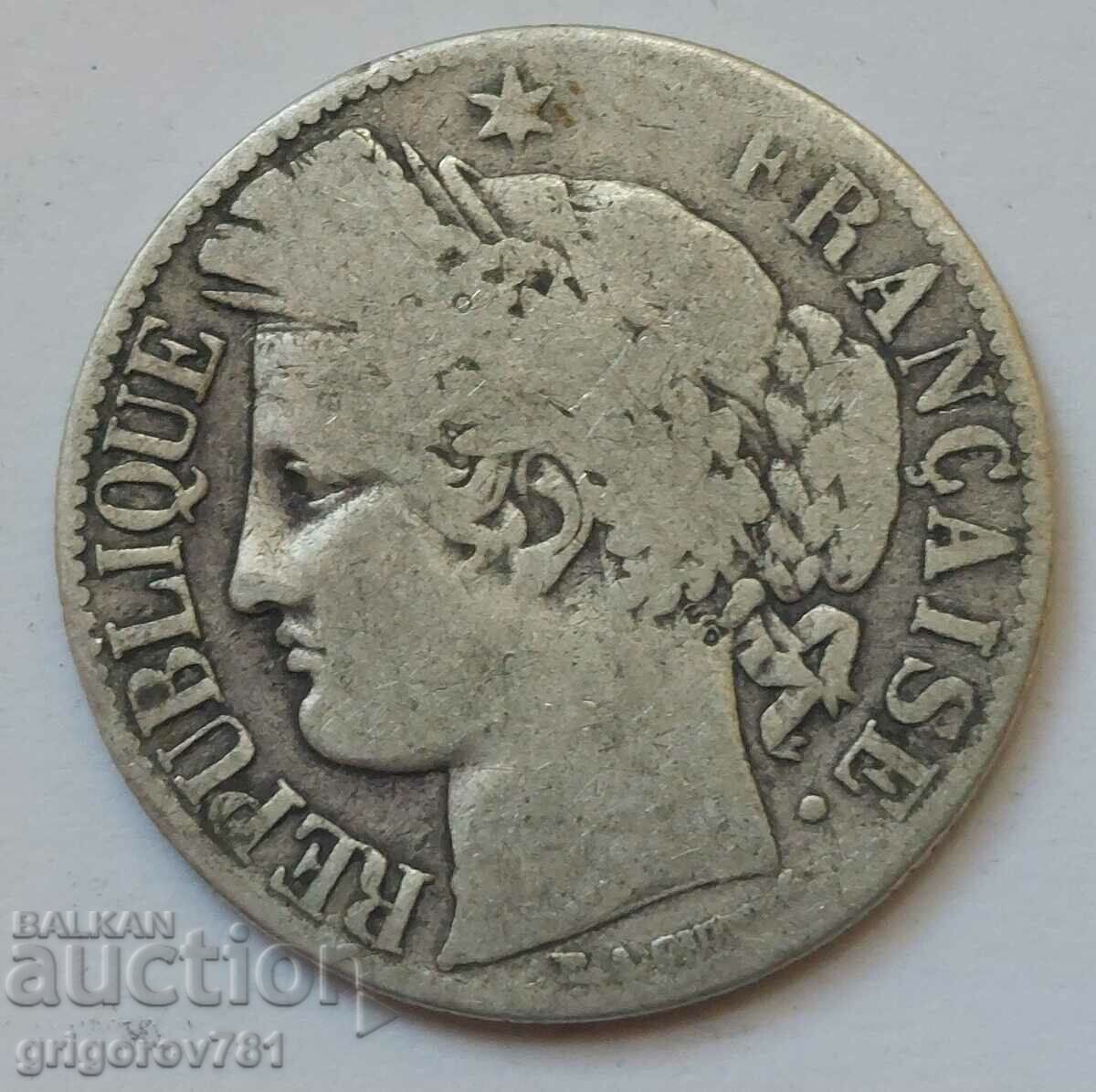 1 Franc Silver France 1872 A - Silver Coin #52