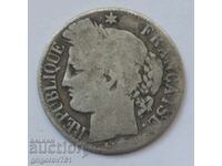 1 франк сребро Франция 1872 K -  сребърна монета №53