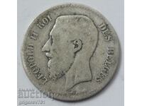 1 франк сребро Белгия 1867 -  сребърна монета №59