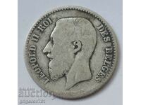 1 франк сребро Белгия 1867 -  сребърна монета №60