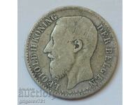 Ασημένιο 1 φράγκου Βέλγιο 1887 - ασημένιο νόμισμα #61