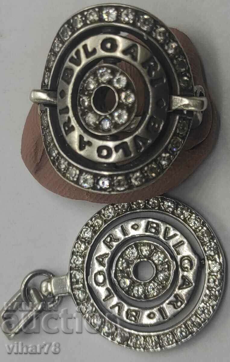 beautiful Bulgari silver ring and pendant set with price 199.99 BGN | € 102.25 beautiful Bulgari silver ring and pendant set with price 199.99 BGN | € 102.25