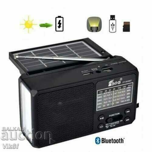 Solar radio with bluetooth USB and flashlight FP 90006/9007BT-S