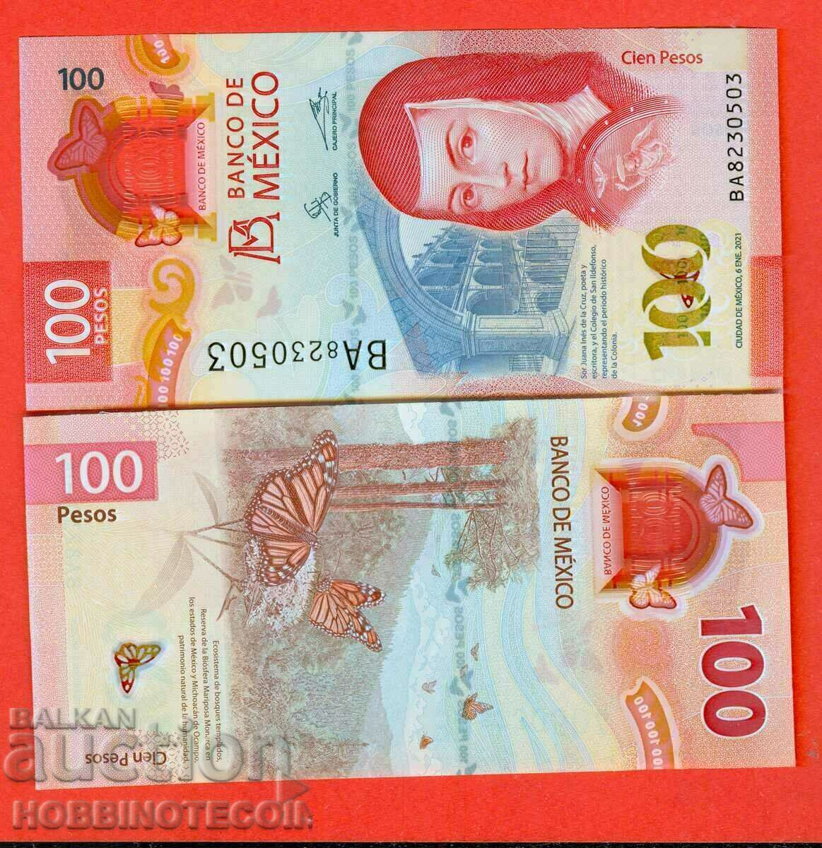 MEXICO MEXICO 100 Peso - έκδοση 2021 NEW UNC POLYMER κάτω από 2