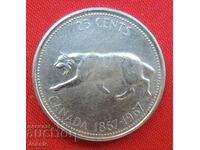 25 цента 1967 Канада