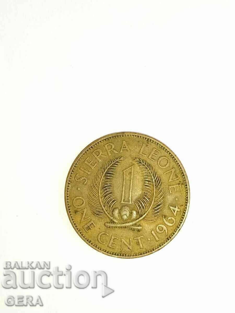 Moneda de 1 cent Sierra Leone cu preț 8.00 BGN | € 4.09 Moneda de 1 cent Sierra Leone cu preț 8.00 BGN | € 4.09