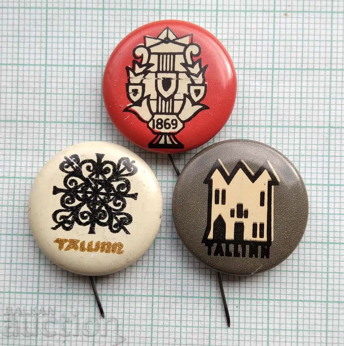 12004 Badge - Tallinn - LOT 3 pcs with price 1.20 BGN | € 0.61 12004 Badge - Tallinn - LOT 3 pcs with price 1.20 BGN | € 0.61