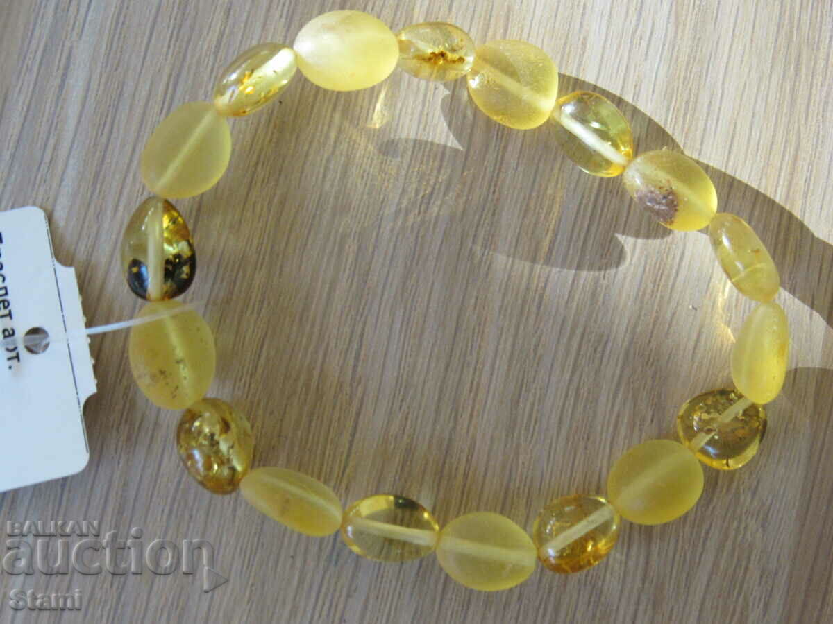Premium Baltic Amber Elastic Bracelet with price 35.00 BGN | € 17.90 Premium Baltic Amber Elastic Bracelet with price 35.00 BGN | € 17.90
