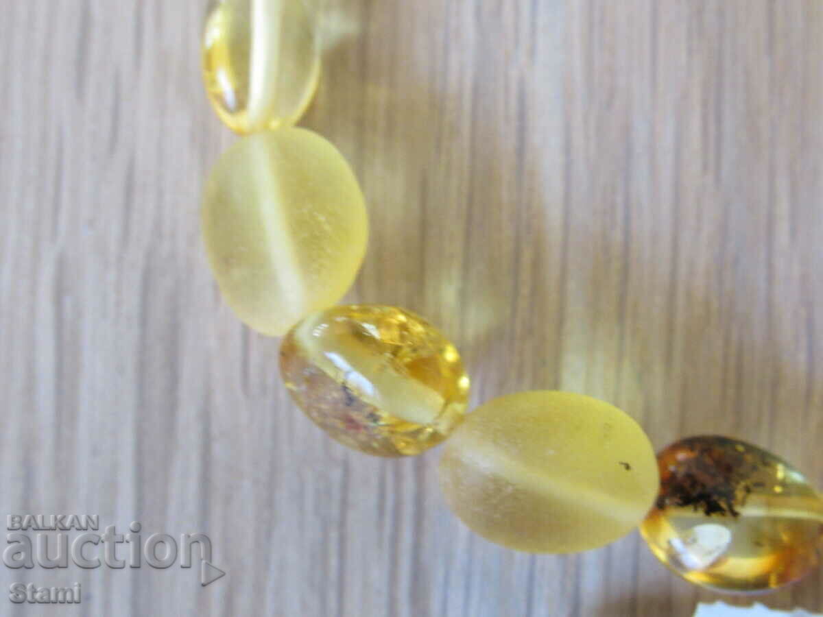 Premium Baltic Amber Elastic Bracelet - 5 Premium Baltic Amber Elastic Bracelet - 5