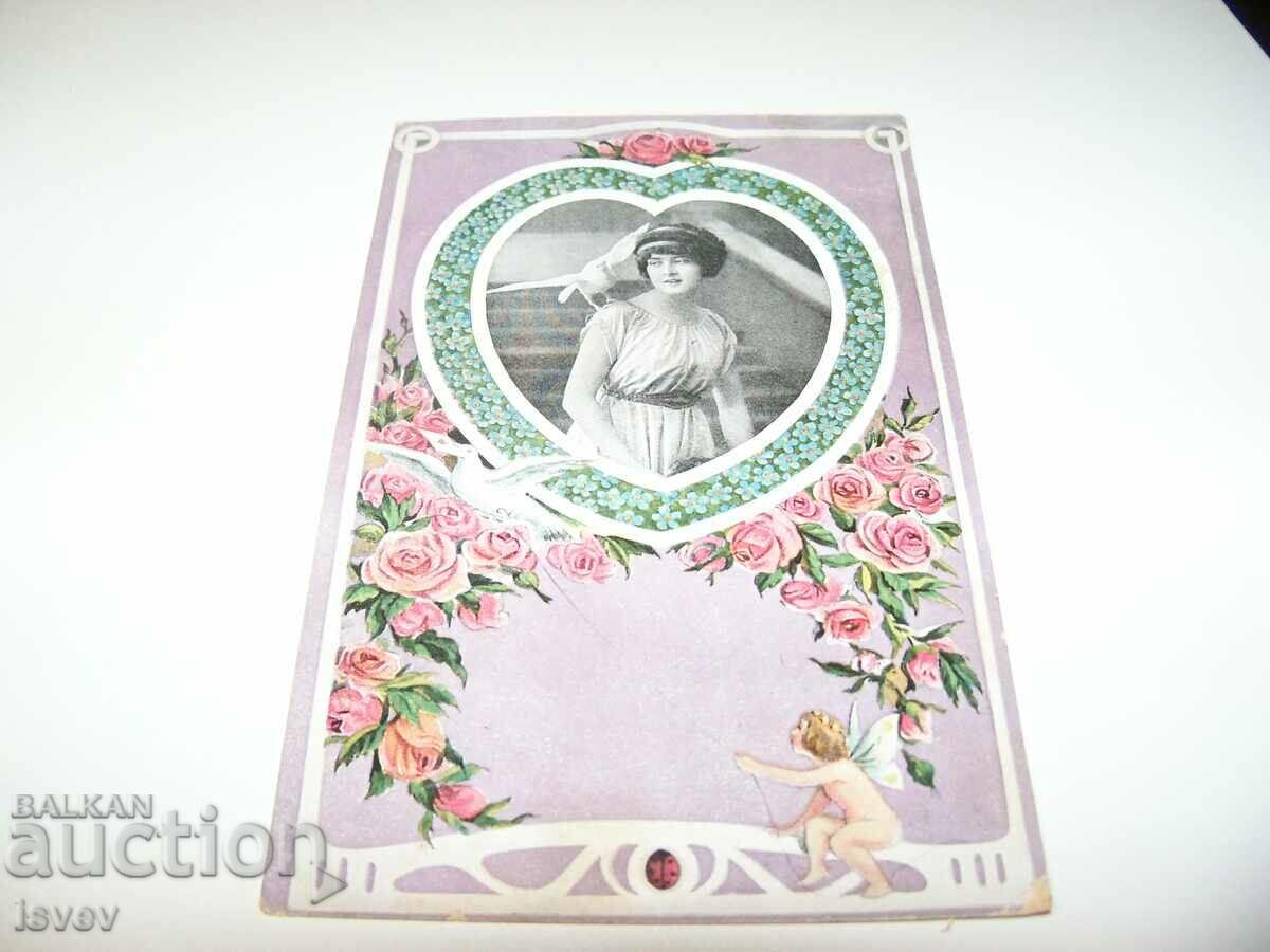 Old romantic postcard "Regel & Krug" with price 10.00 BGN | € 5.11 Old romantic postcard "Regel & Krug" with price 10.00 BGN | € 5.11