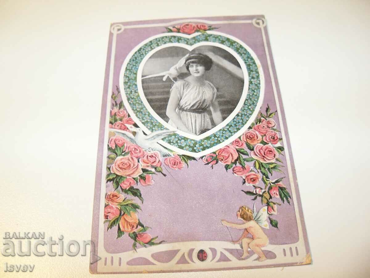 Delivery of Old romantic postcard "Regel & Krug" Delivery of Old romantic postcard "Regel & Krug"