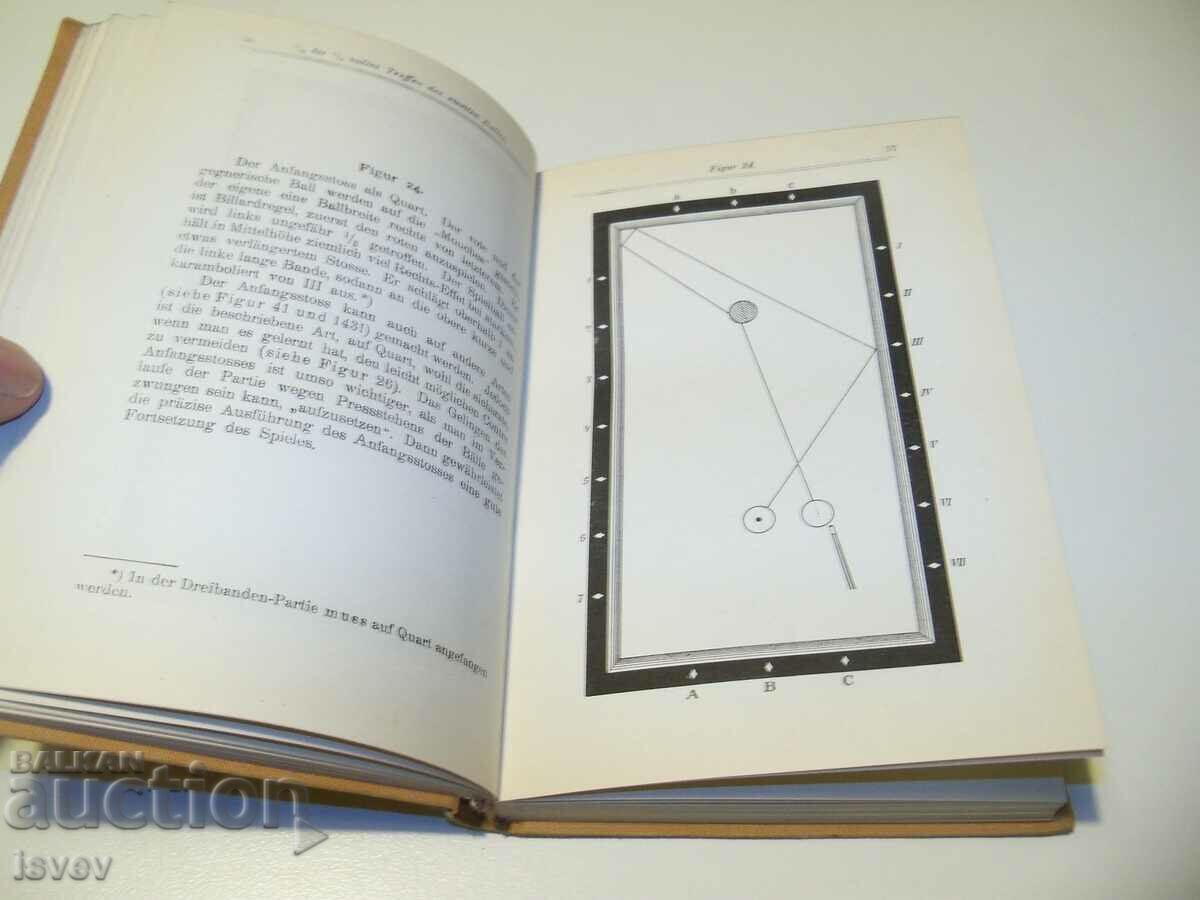 Delivery of An old German billiards study book from 1925.