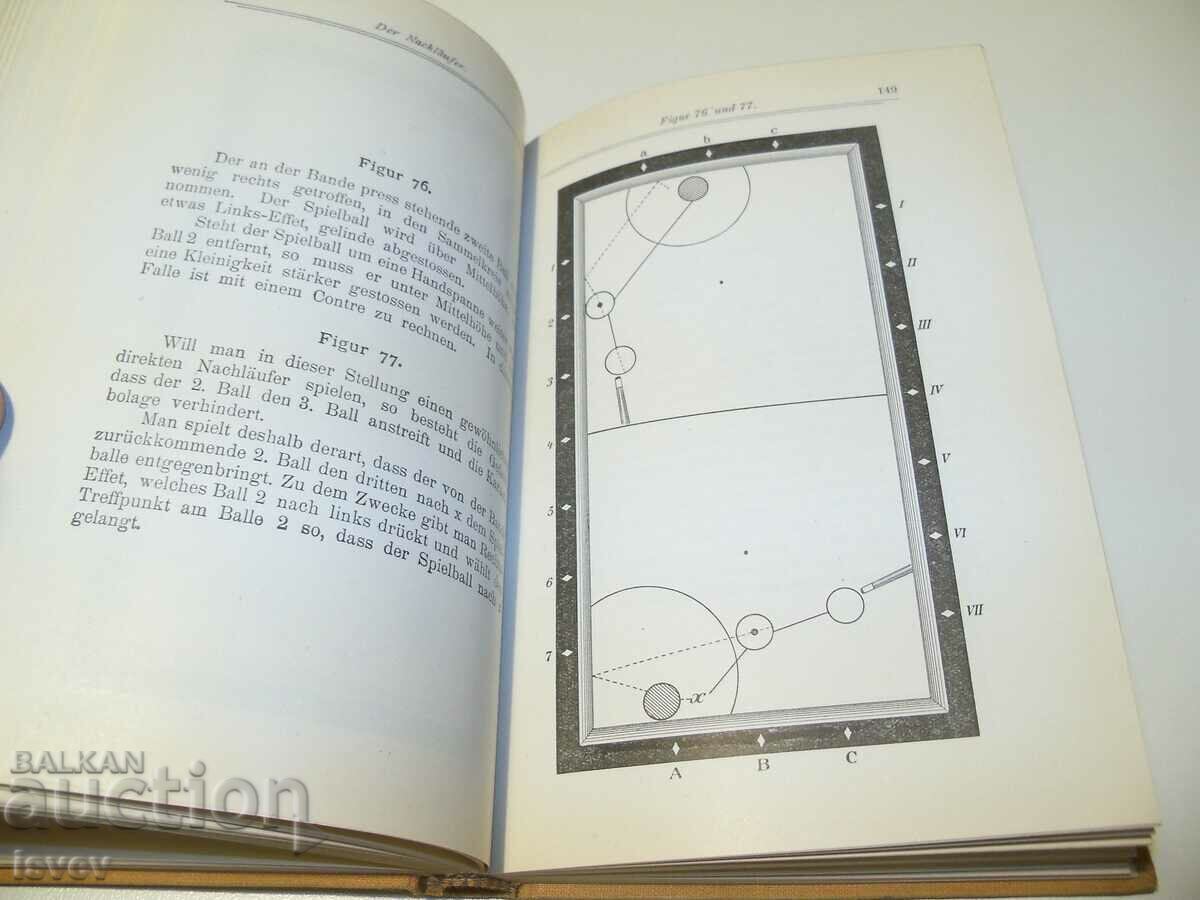 An old German billiards study book from 1925. - 7