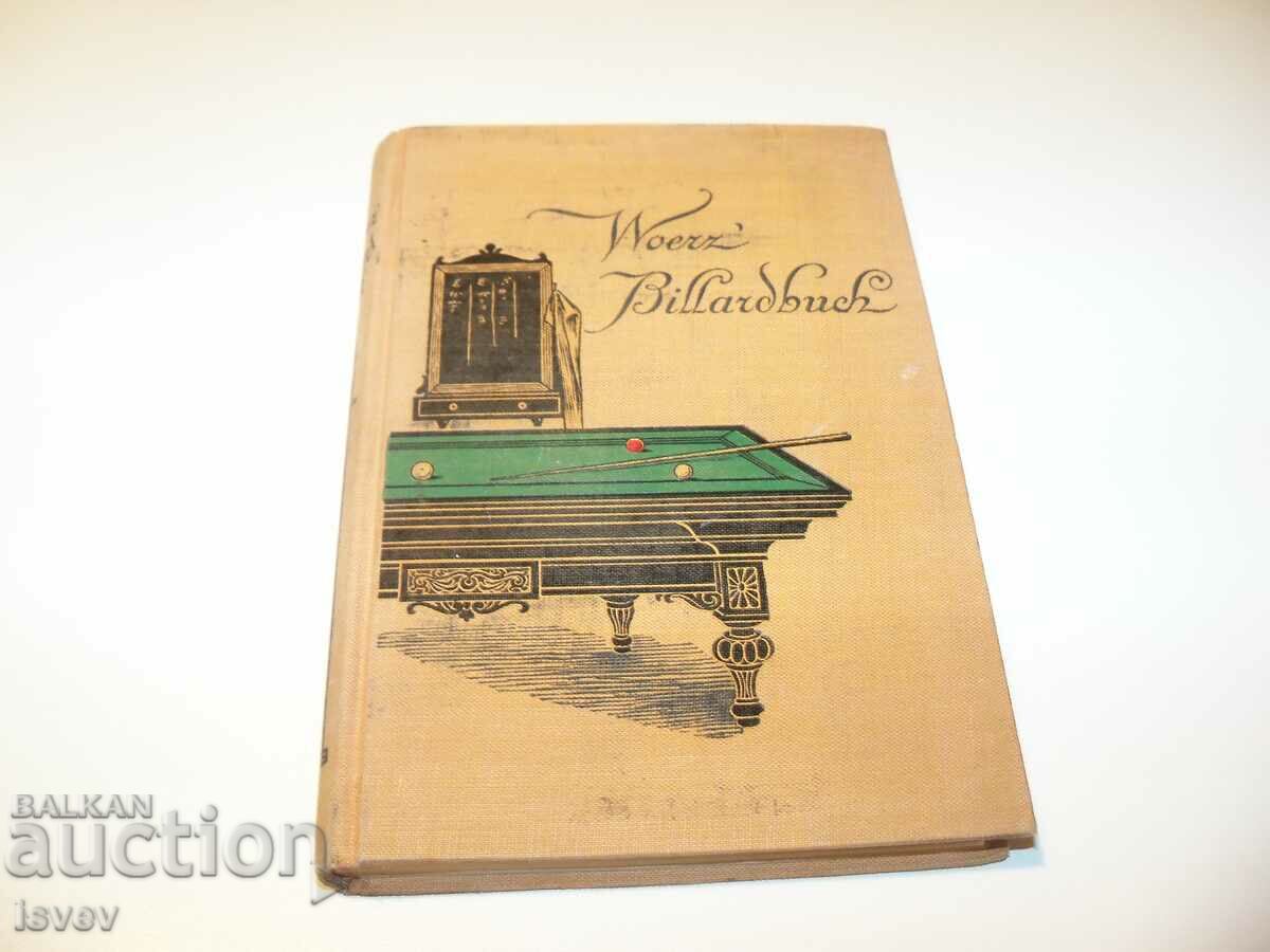 Ένα παλιό γερμανικό βιβλίο μελέτης μπιλιάρδου από το 1925.