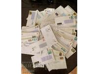Traveled envelopes-Belgium-368 pieces