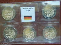 2 Euro 2024 Germany "Mecklenburg" A,D,F,G,J / Germany 2 euros