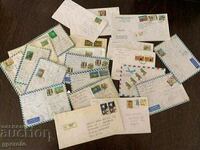 Traveled envelopes-Greece-21 pieces