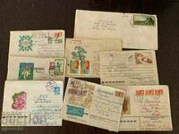 Traveled envelopes - USSR - 8 pieces