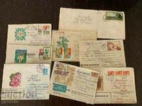 Plicuri călătorite către URSS - 8 bucăți