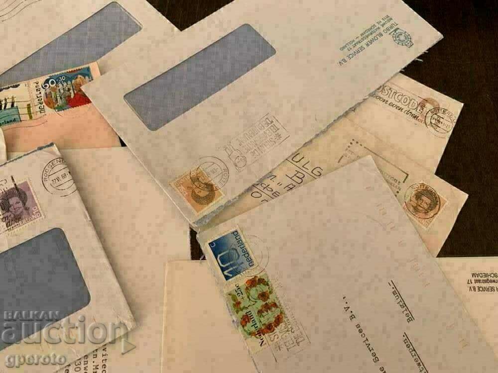 Used Envelopes to Netherlands - 12 Pieces - 5 Used Envelopes to Netherlands - 12 Pieces - 5