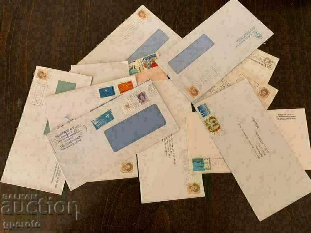 Used Envelopes to Netherlands - 12 Pieces Used Envelopes to Netherlands - 12 Pieces