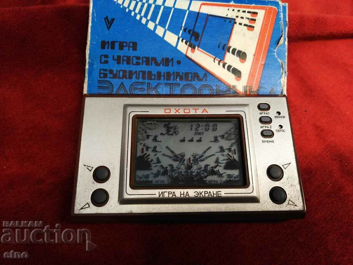 "HUNTING" 1983-4 year USSR Old electronic game, TOY, HUNTING