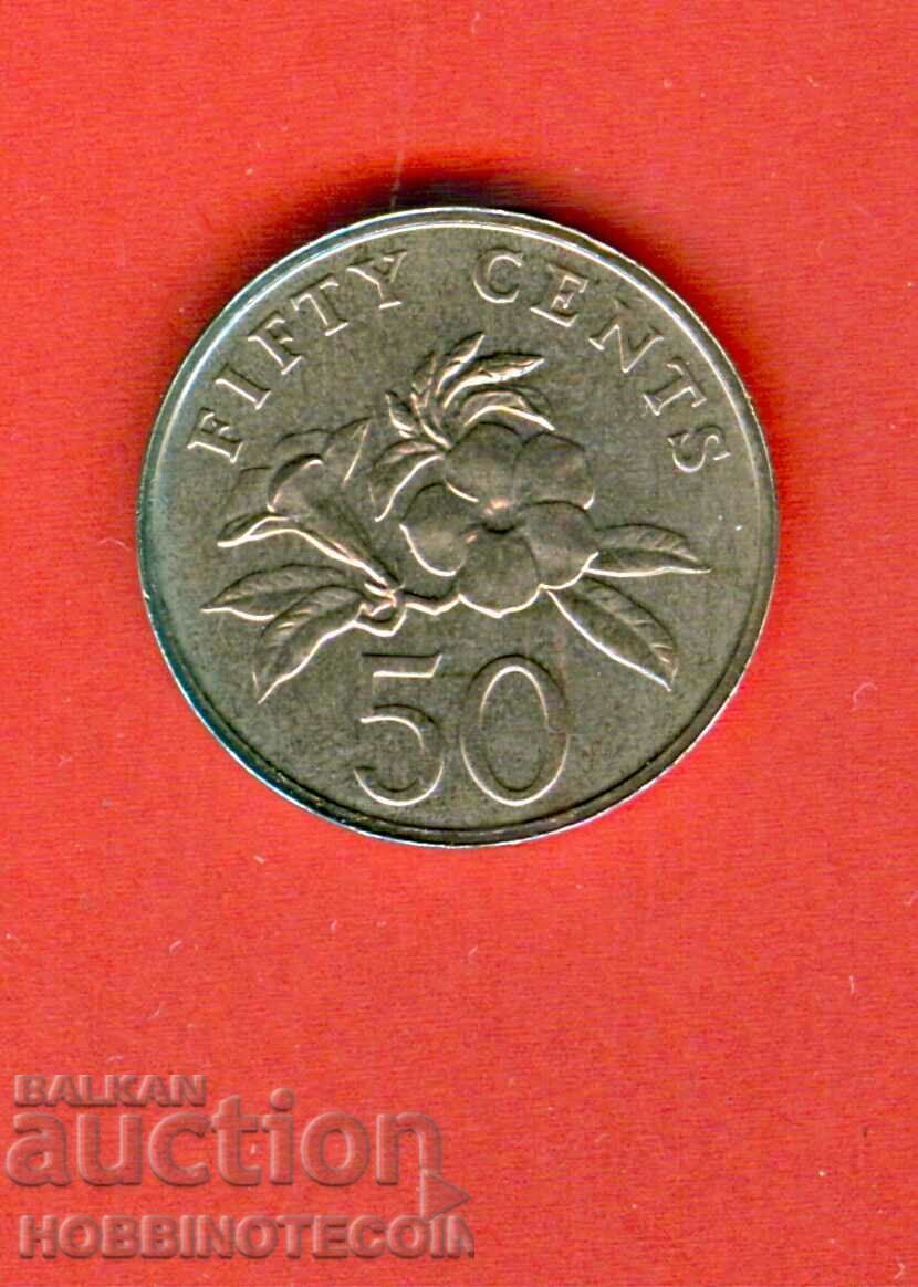 SINGAPORE SINGAPURE 0,50 50 Cent numărul 1998