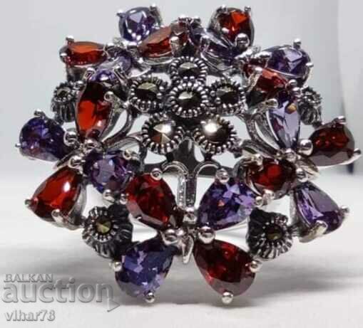 Silver Ring with Zirconia - 5 Silver Ring with Zirconia - 5