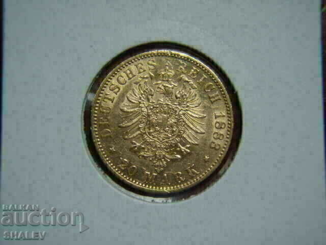 Auction 20 Mark 1883 Prussia (Germany) Prussia - AU (gold) Auction 20 Mark 1883 Prussia (Germany) Prussia - AU (gold)