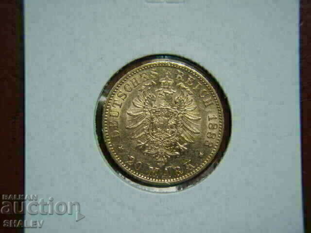 20 Mark 1883 Prussia (Germany) Prussia - AU (gold) 20 Mark 1883 Prussia (Germany) Prussia - AU (gold)