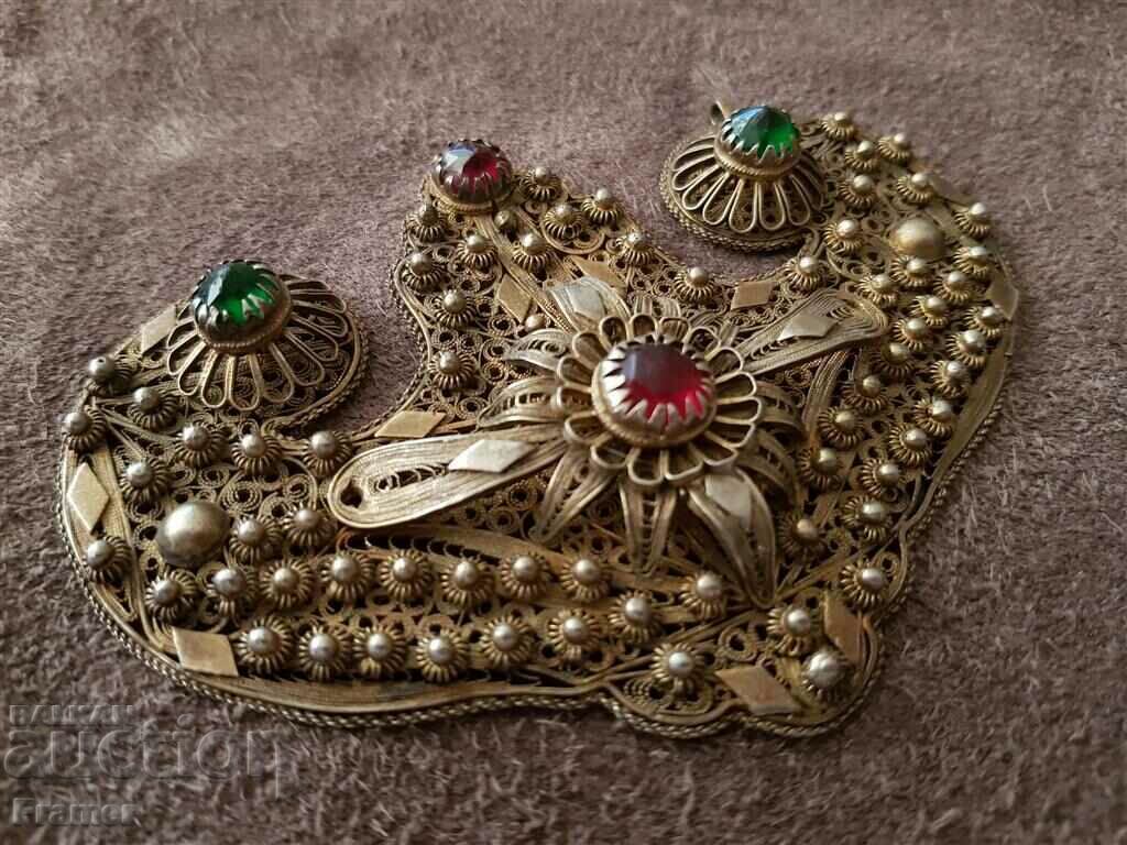 Vazrozhdensky Silver KUSTEK MEDALLION FILIGRAN pafti with price 480.00 BGN | € 245.42 Vazrozhdensky Silver KUSTEK MEDALLION FILIGRAN pafti with price 480.00 BGN | € 245.42