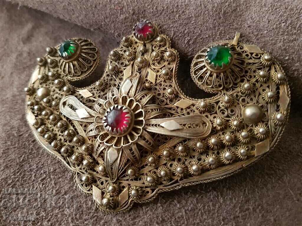 Auction Vazrozhdensky Silver KUSTEK MEDALLION FILIGRAN pafti Auction Vazrozhdensky Silver KUSTEK MEDALLION FILIGRAN pafti